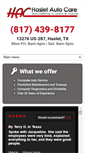 Mobile Screenshot of haslet-autocare.com