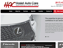 Tablet Screenshot of haslet-autocare.com